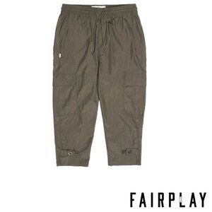 Fairplay Los Angeles NWT Men's Crinkle Nylon Olive VERNON Pants, Size 30
